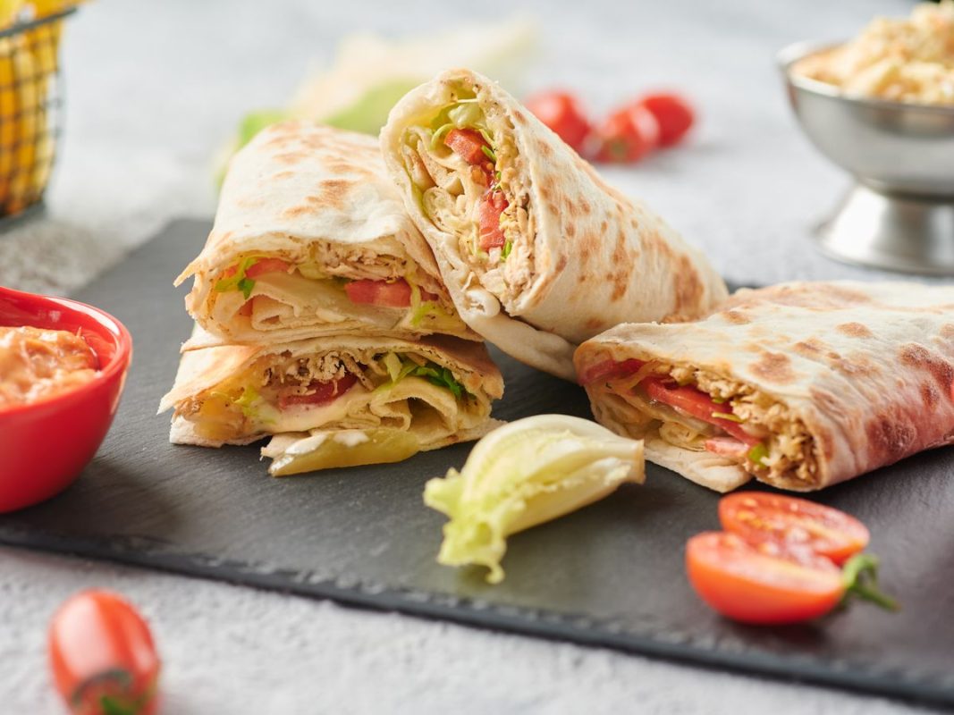 Sizzling Chicken Shawarma Wraps