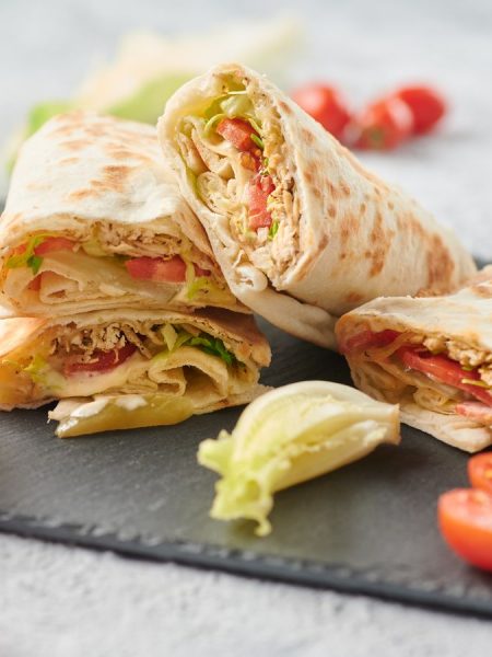 Sizzling Chicken Shawarma Wraps