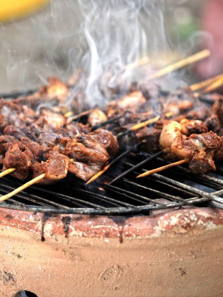 Charred Lemon Chicken Souvlaki