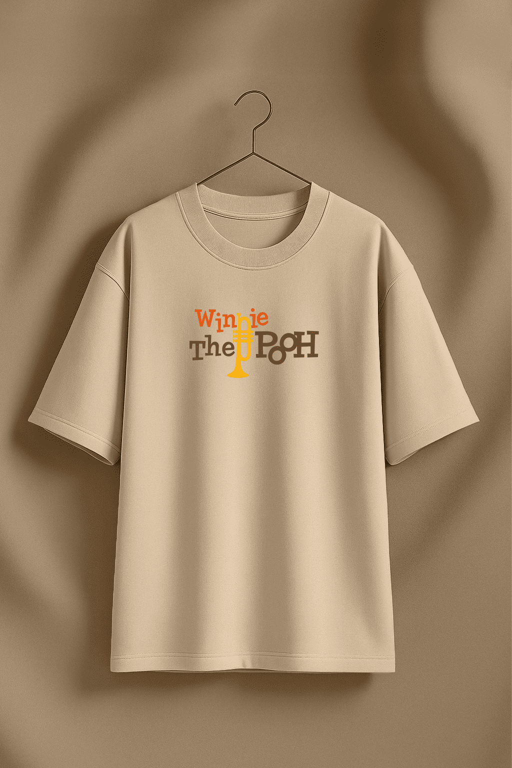 Winnie The Pooh Swan White Oversized Graphic T-Shirt - Image 2